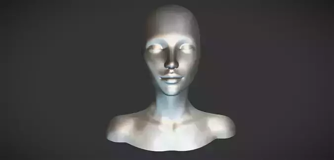 FEMINE HEAD 3D print model