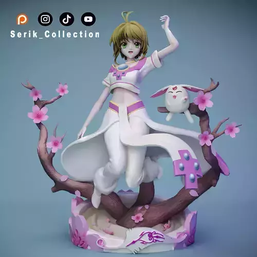 SAKURA AND MOKONA - TSUBASA RESERVOIR CHRONICLE 3D print model