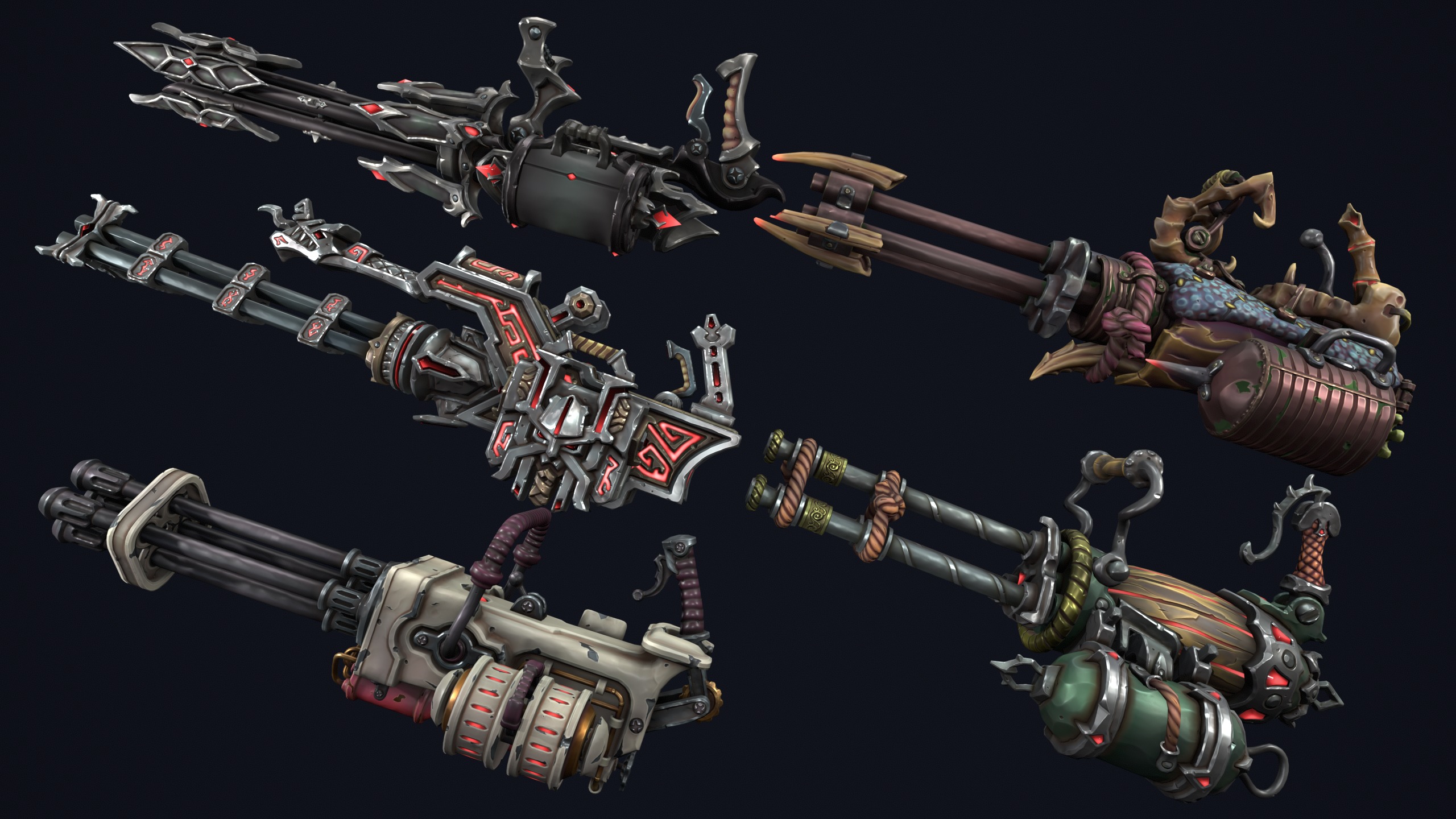 Fantasy miniguns collection 3d print 3D print model_7