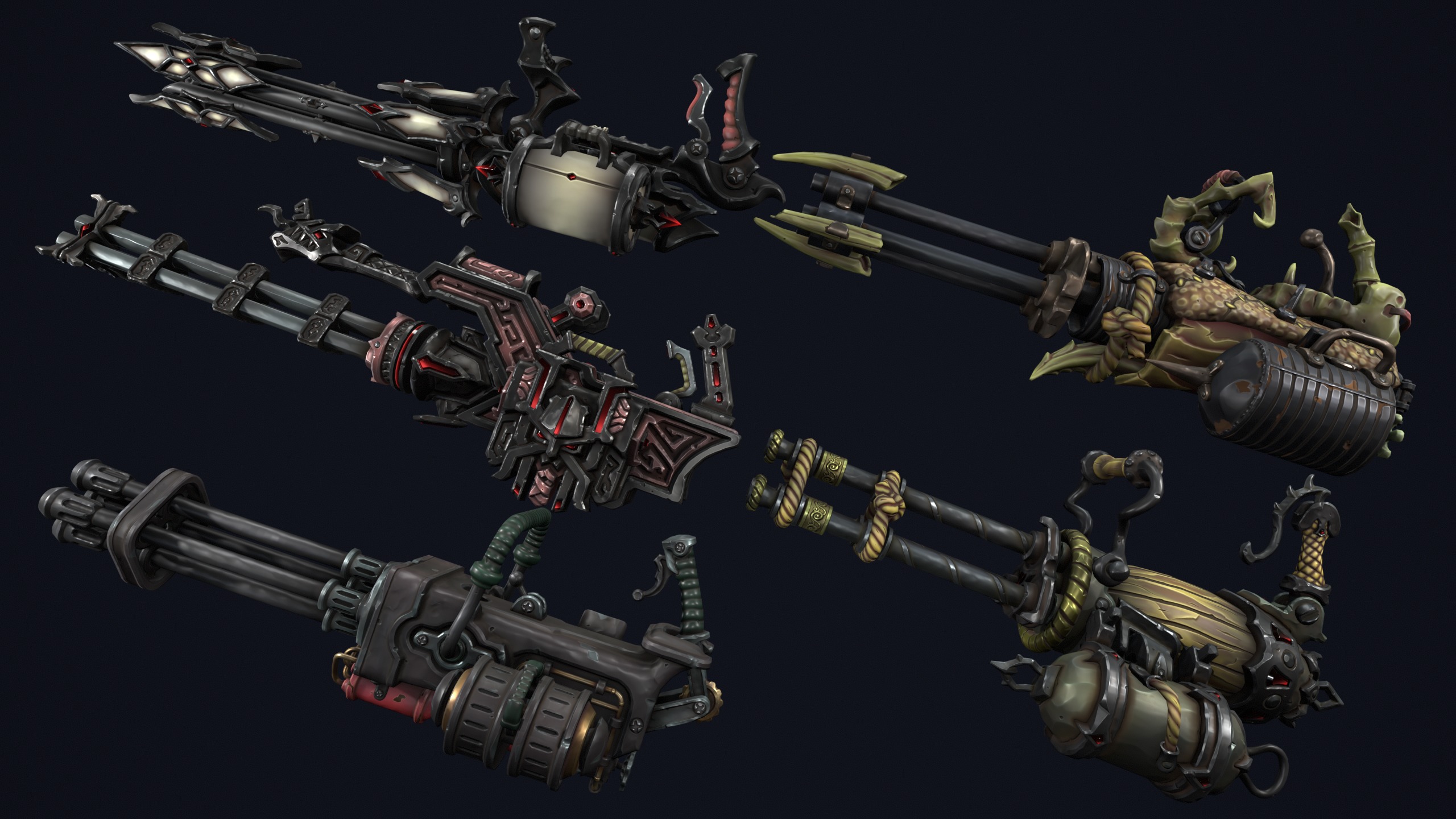 Fantasy miniguns collection 3d print 3D print model_8