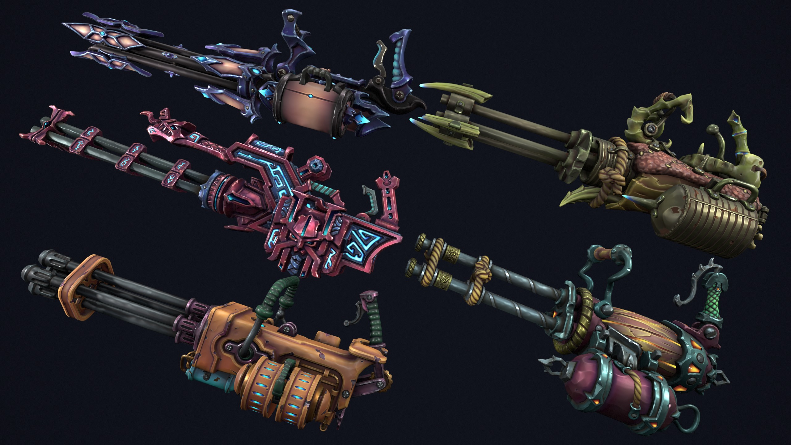 Fantasy miniguns collection 3d print 3D print model_3