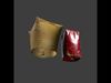 Chinese sky lantern  Low-poly 3D model_1