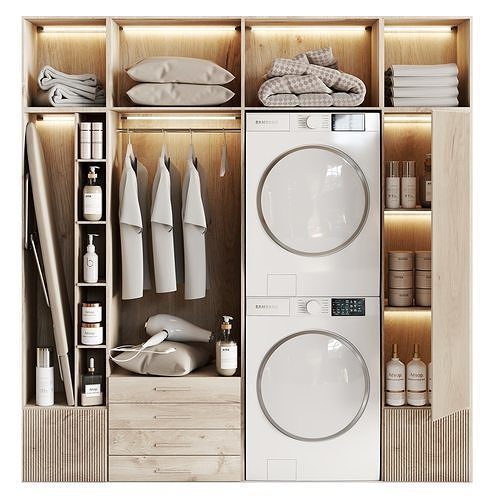 Laundry set 1 3D model