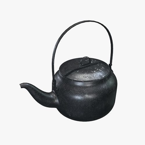Medieval Tea Pot Low-poly 3D model