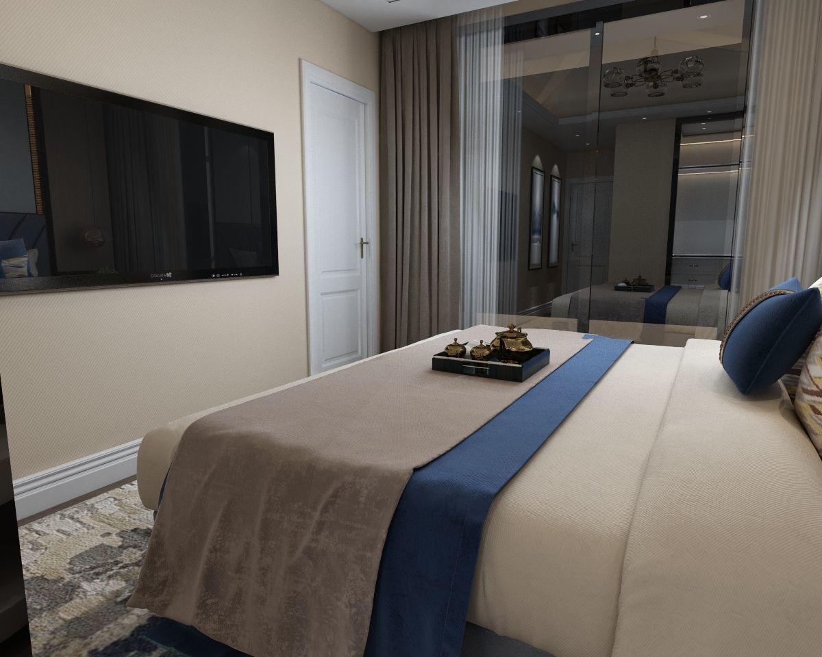 Luxurious 3D Bedroom Design 3D model_4