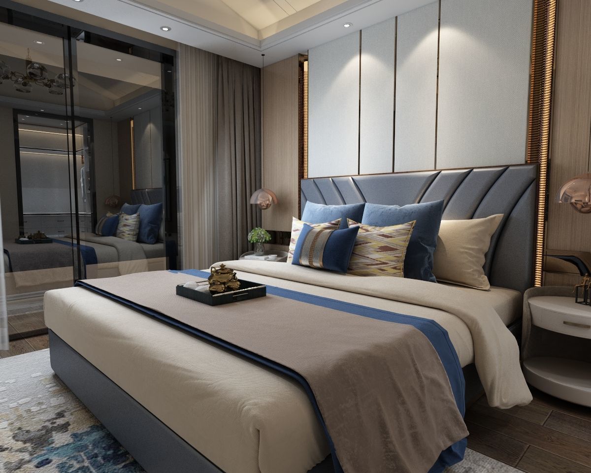 Luxurious 3D Bedroom Design 3D model_7