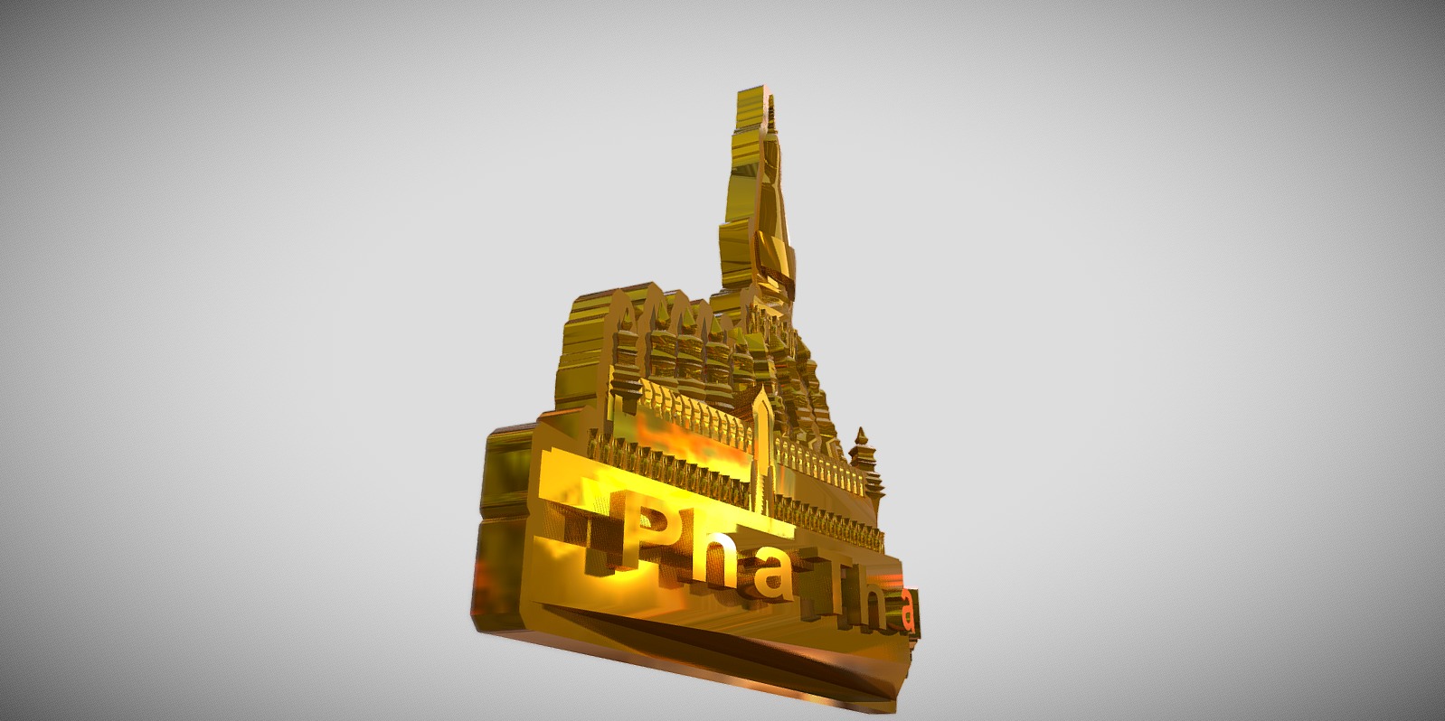 PhaThatLuang - Laos 3D print model_3