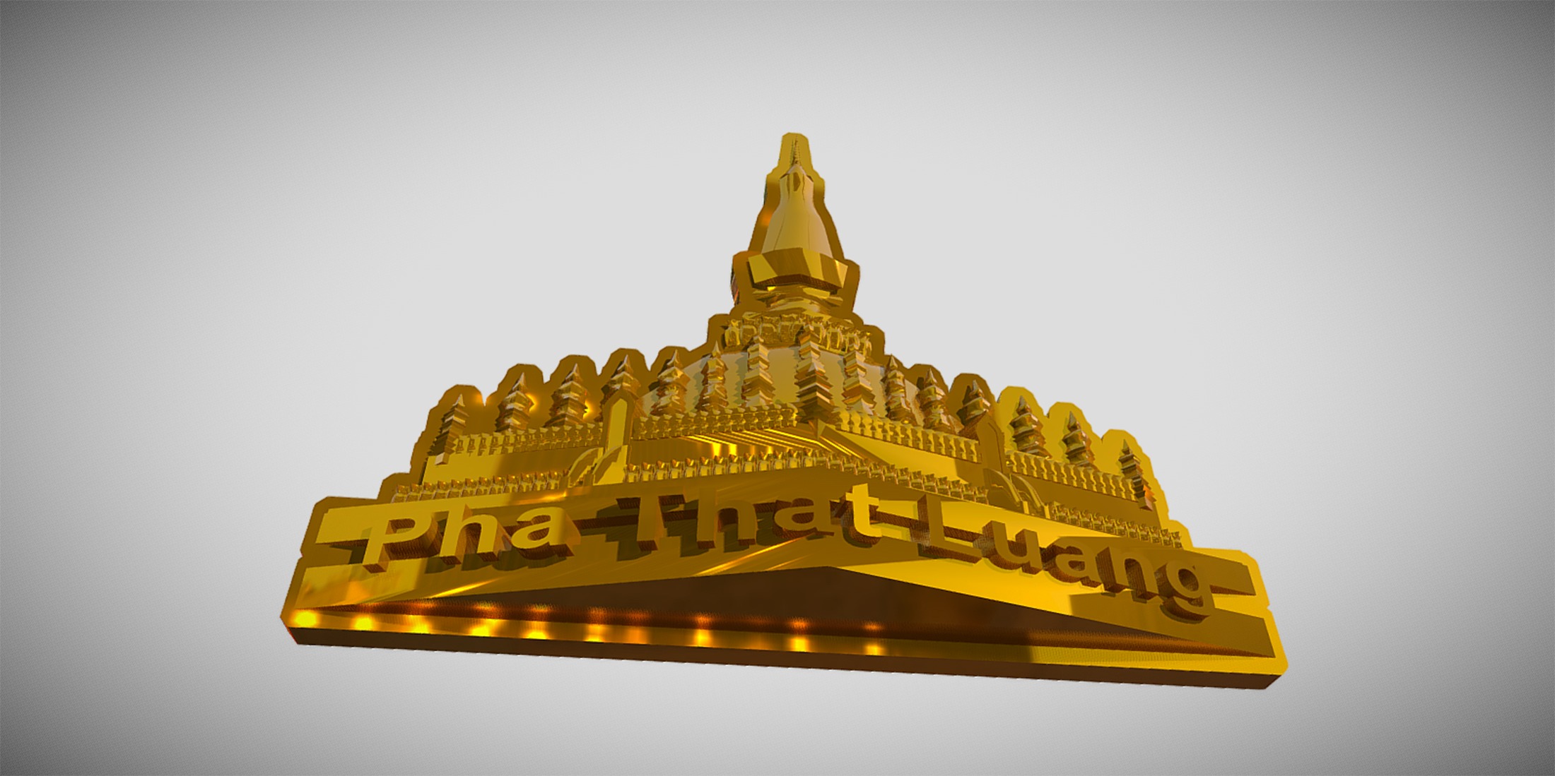 PhaThatLuang - Laos 3D print model_1