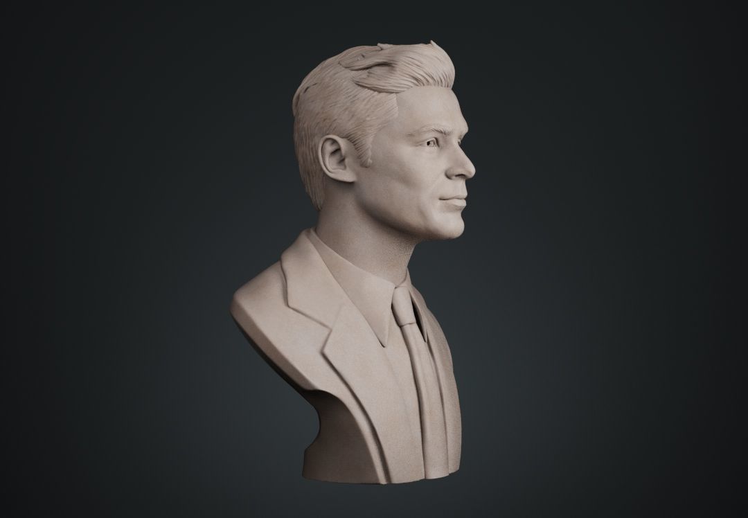 Zac Efron Bust 3D print model_7