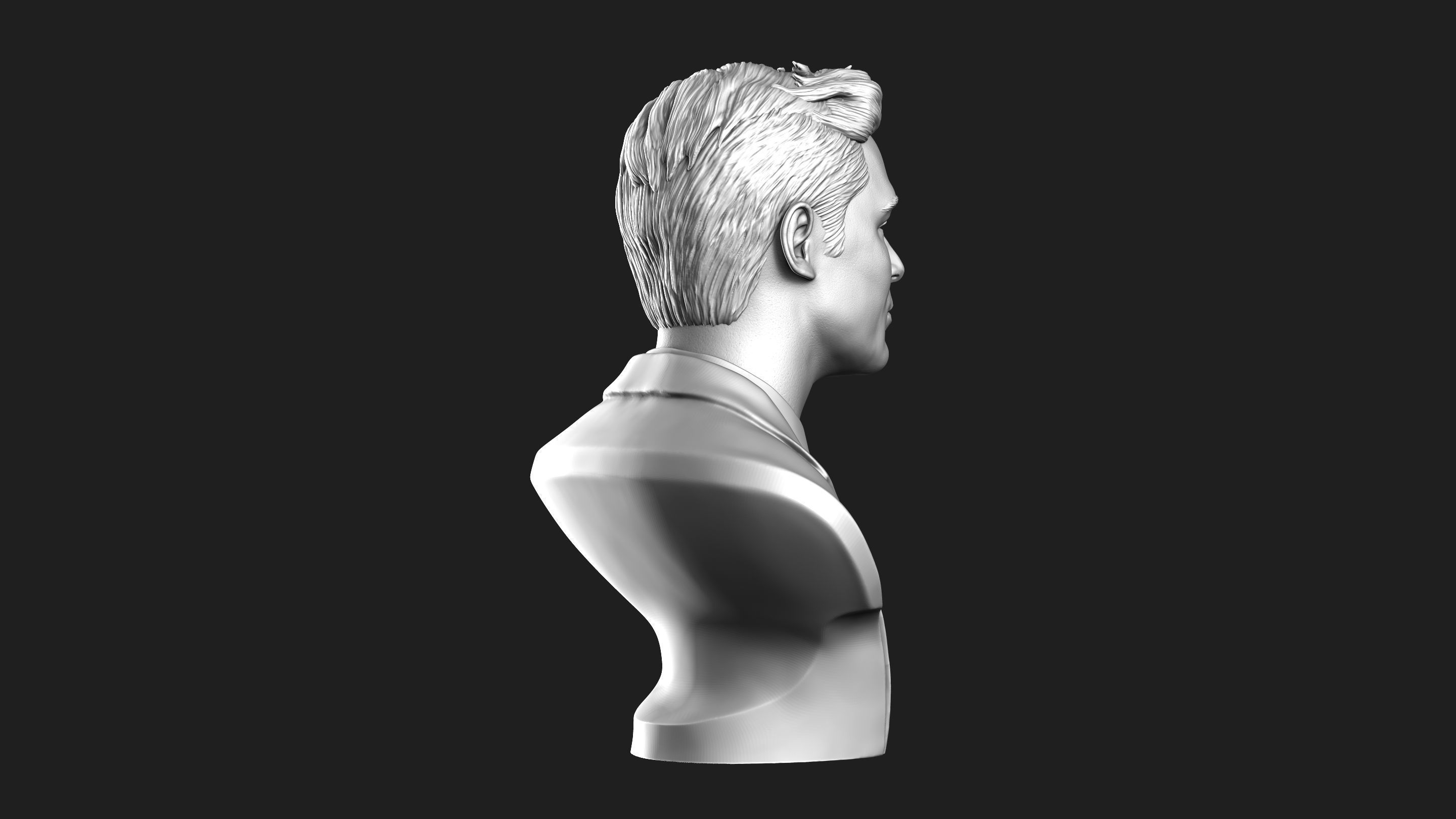 Zac Efron Bust 3D print model_19