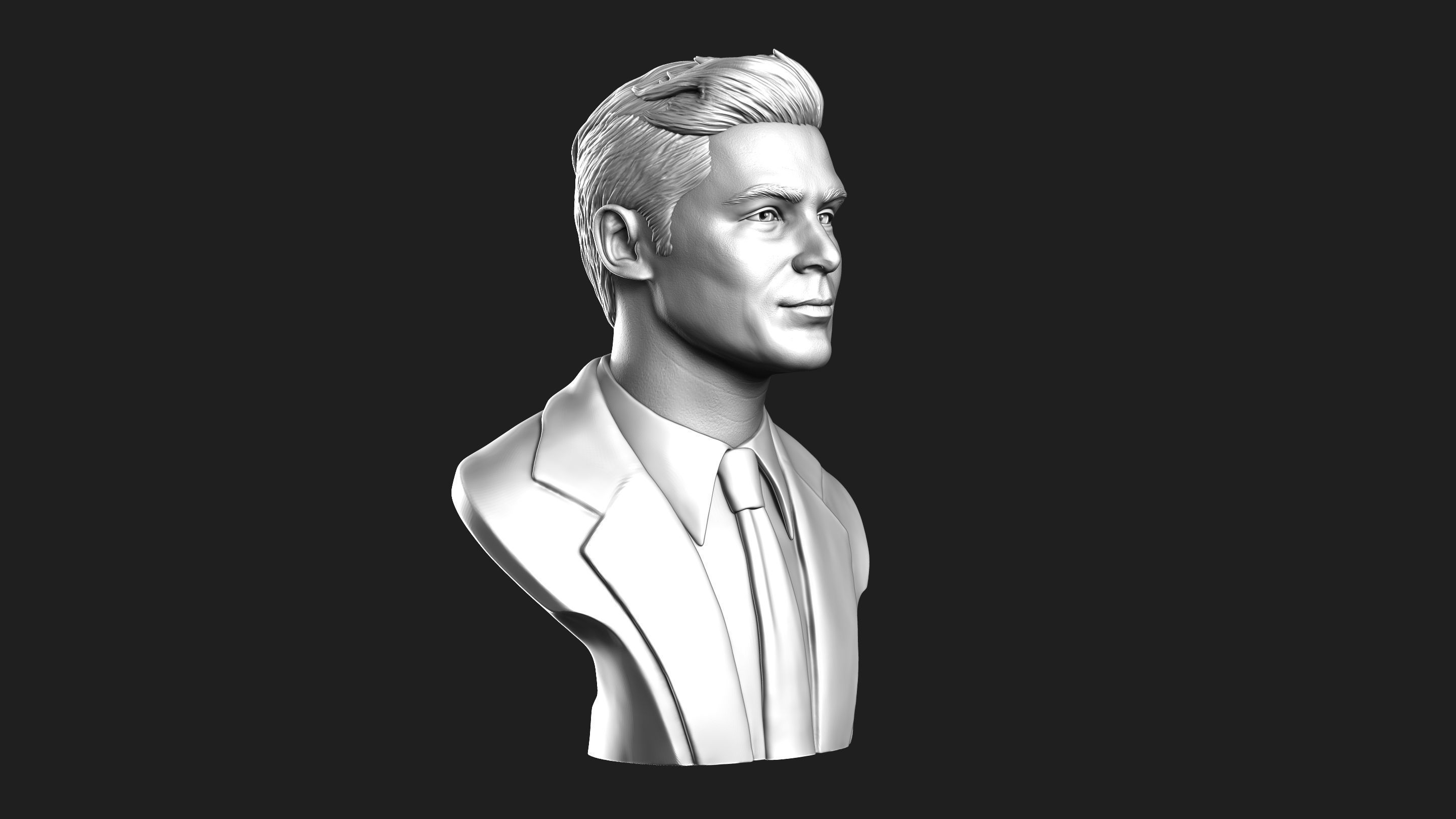Zac Efron Bust 3D print model_21