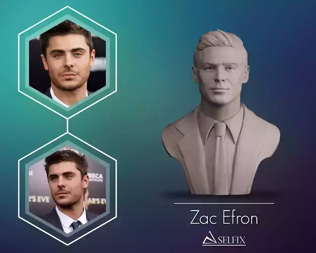 Zac Efron Bust