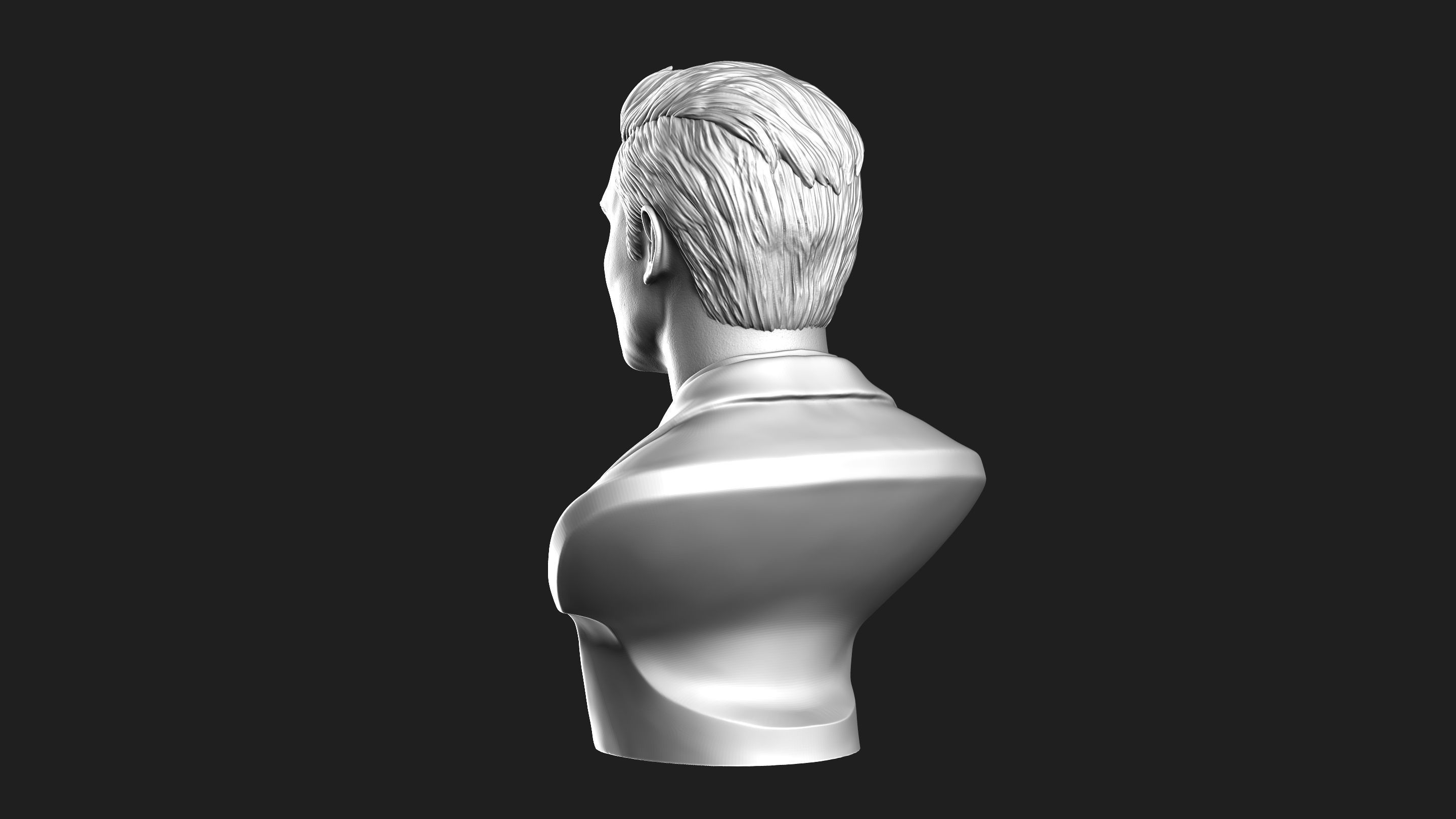 Zac Efron Bust 3D print model_17