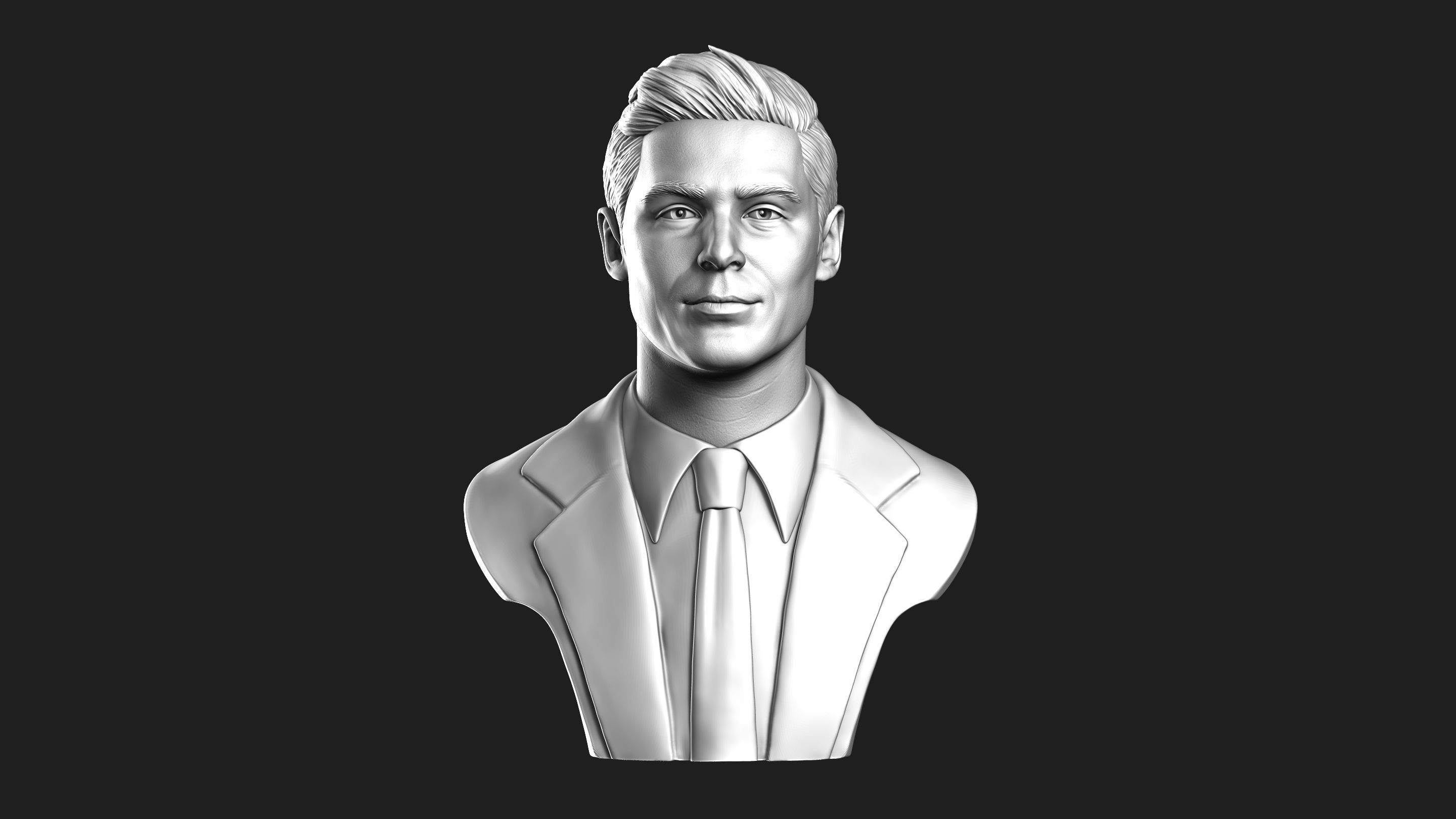 Zac Efron Bust 3D print model_14