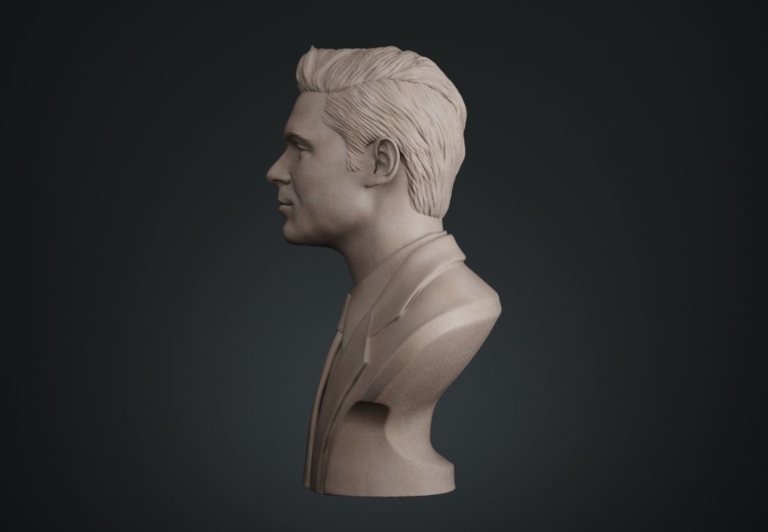 Zac Efron Bust 3D print model_2
