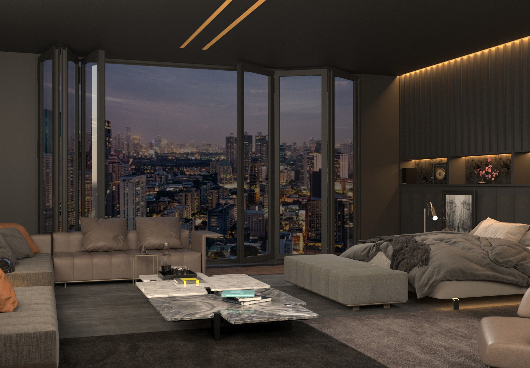 3D Master Bedroom Design 3D model_6