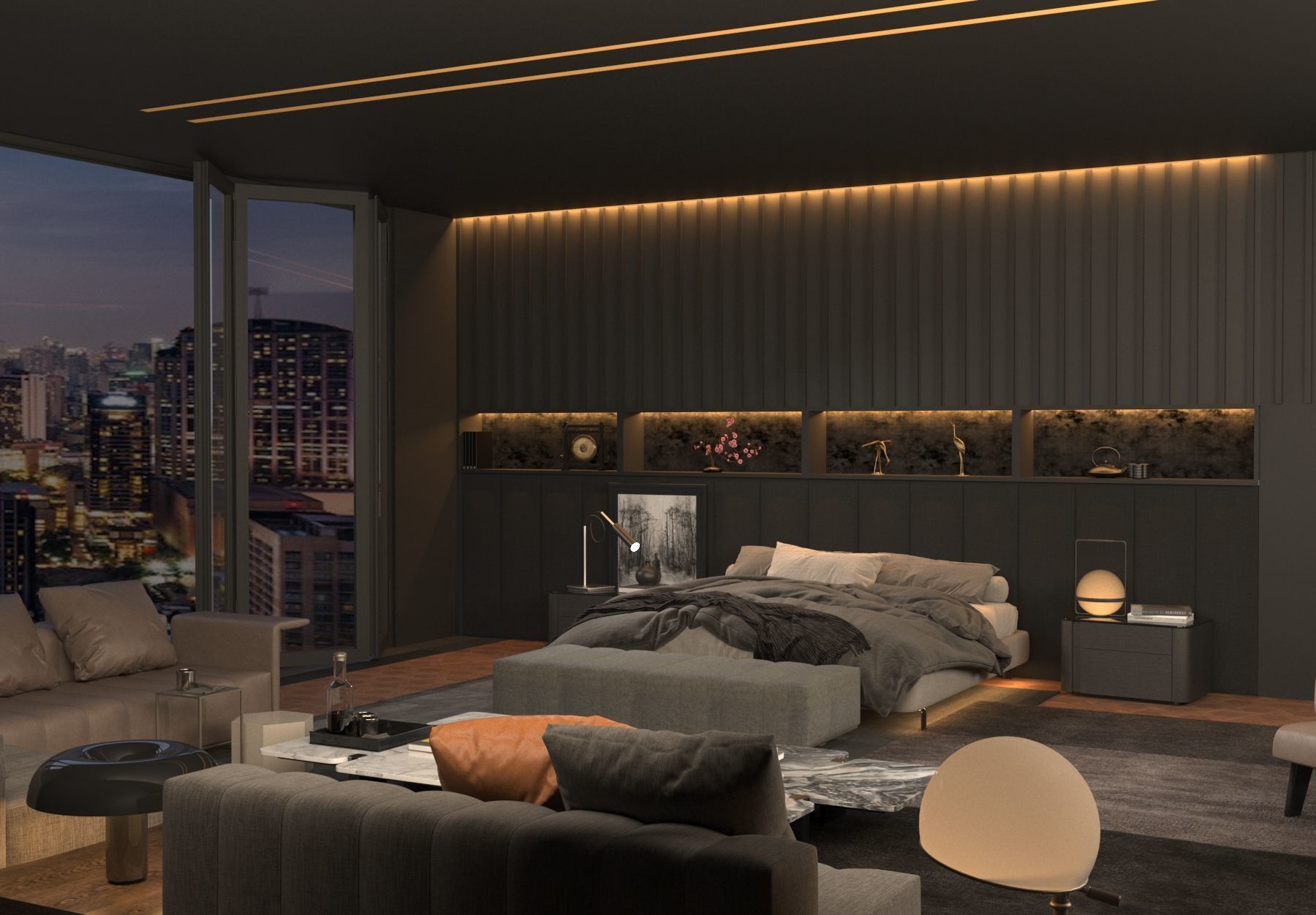 3D Master Bedroom Design 3D model_5