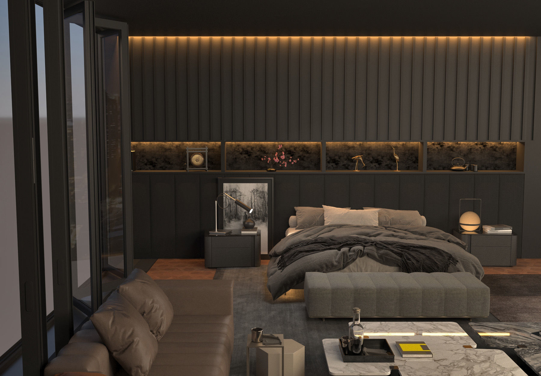 3D Master Bedroom Design 3D model_2
