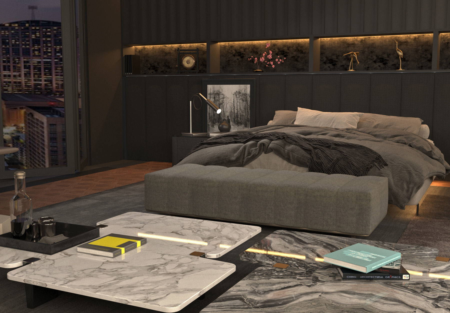 3D Master Bedroom Design 3D model_15