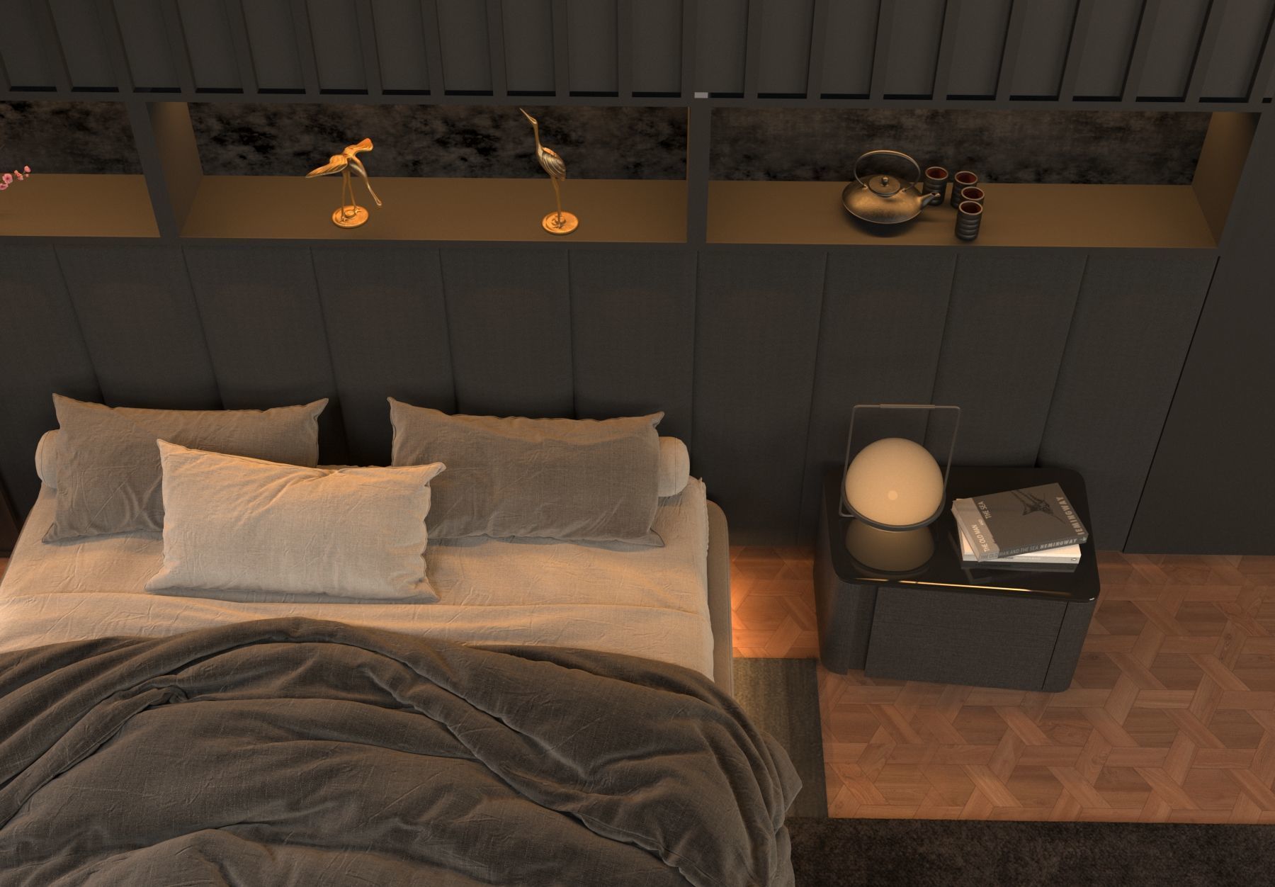 3D Master Bedroom Design 3D model_13