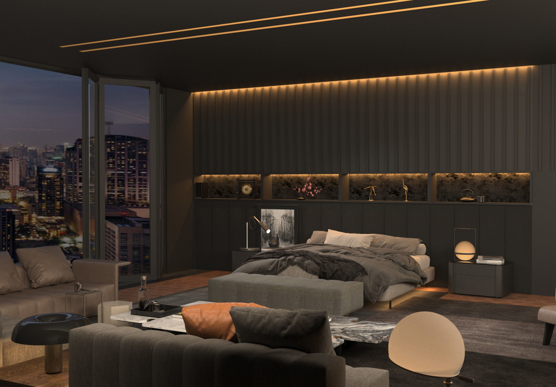 3D Master Bedroom Design 3D model_4