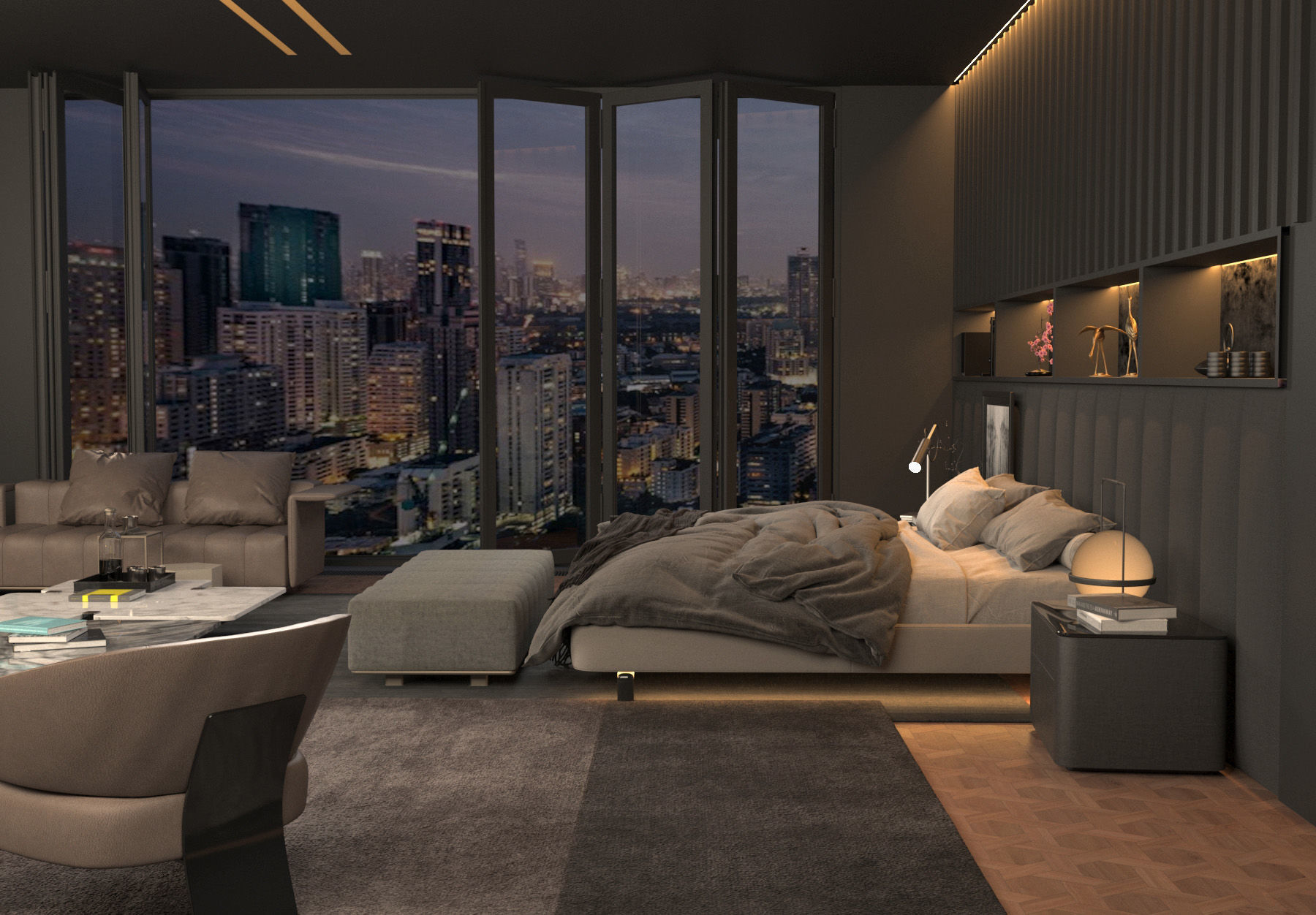 3D Master Bedroom Design 3D model_10