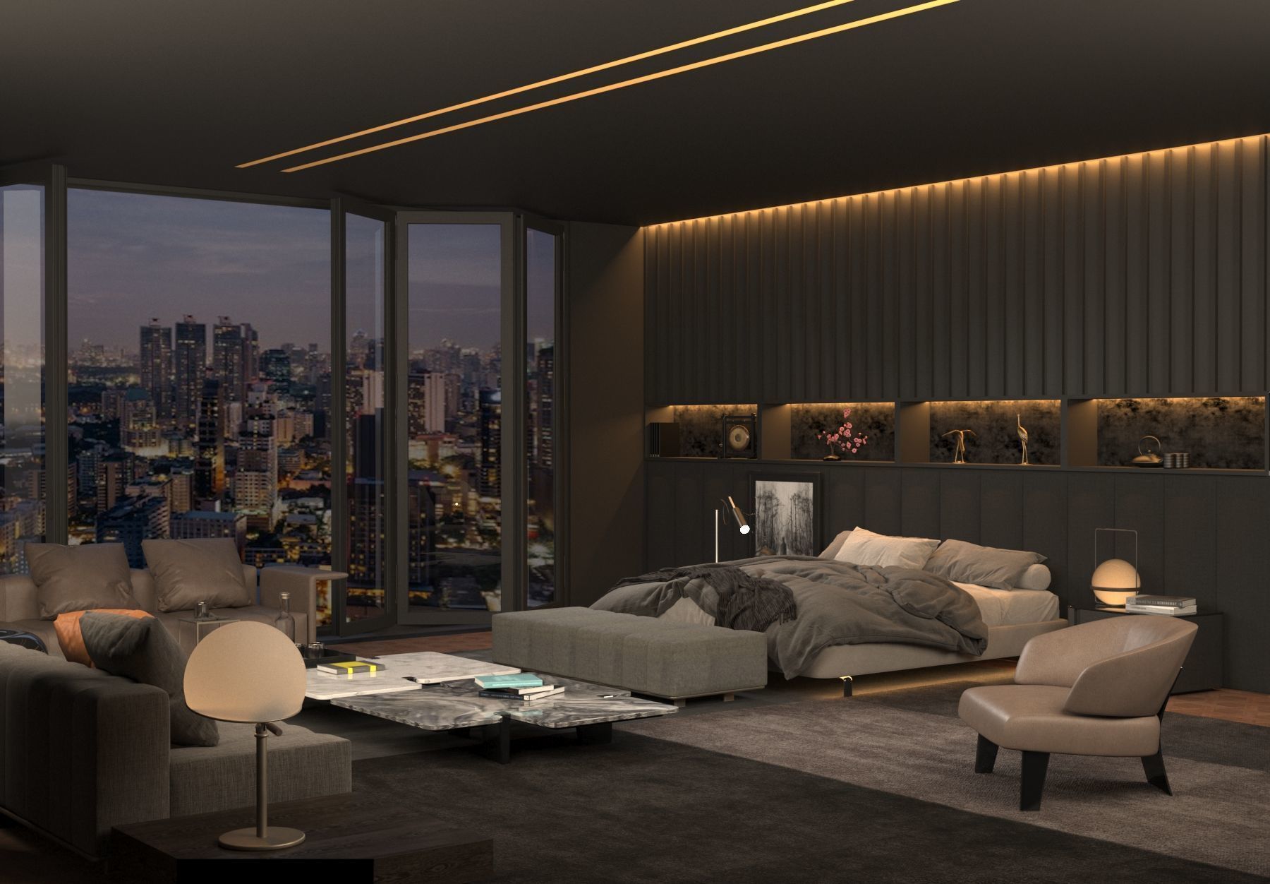 3D Master Bedroom Design 3D model_1