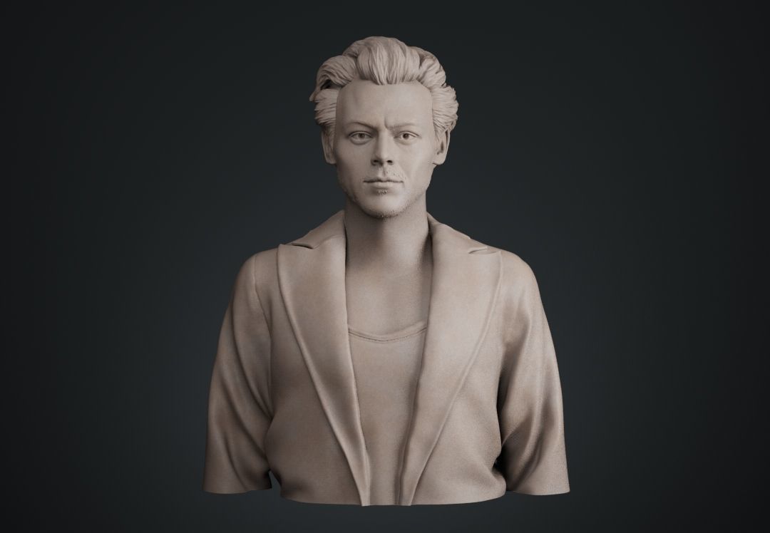 Harry Styles Bust 3D print model_1