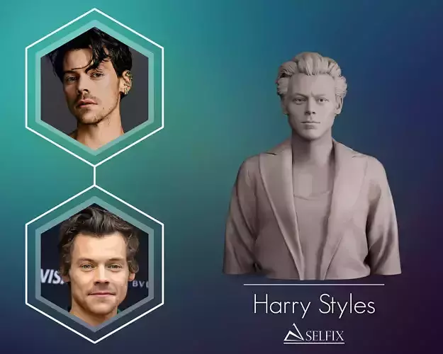 Harry Styles Bust 3D print model