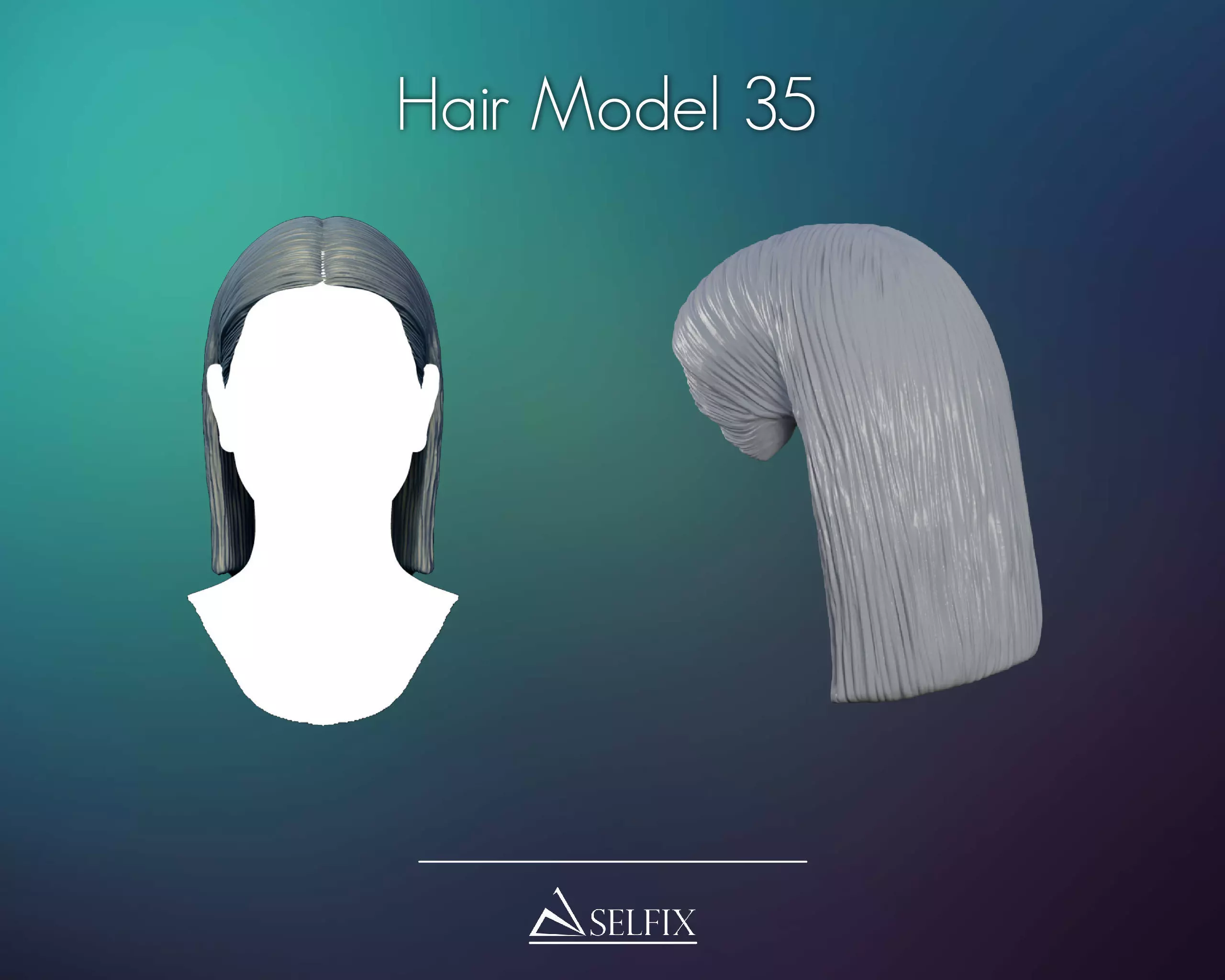 Hairstyle 35 3D print model