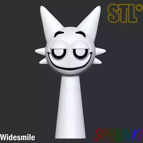 Sprunki Incredibox Smile Wenda STL 3D Character Fanart