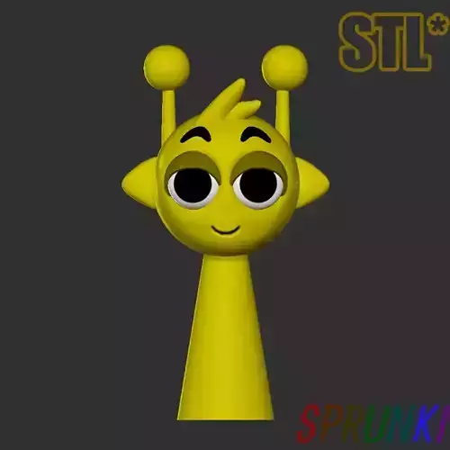 Sprunki Incredibox Simon STL 3D Character Fanart