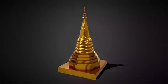 Black Stupa  Laos