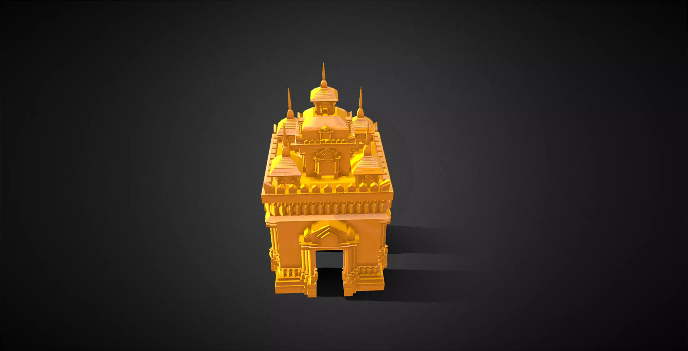  lamp Patuxay Laos  3D print model_0