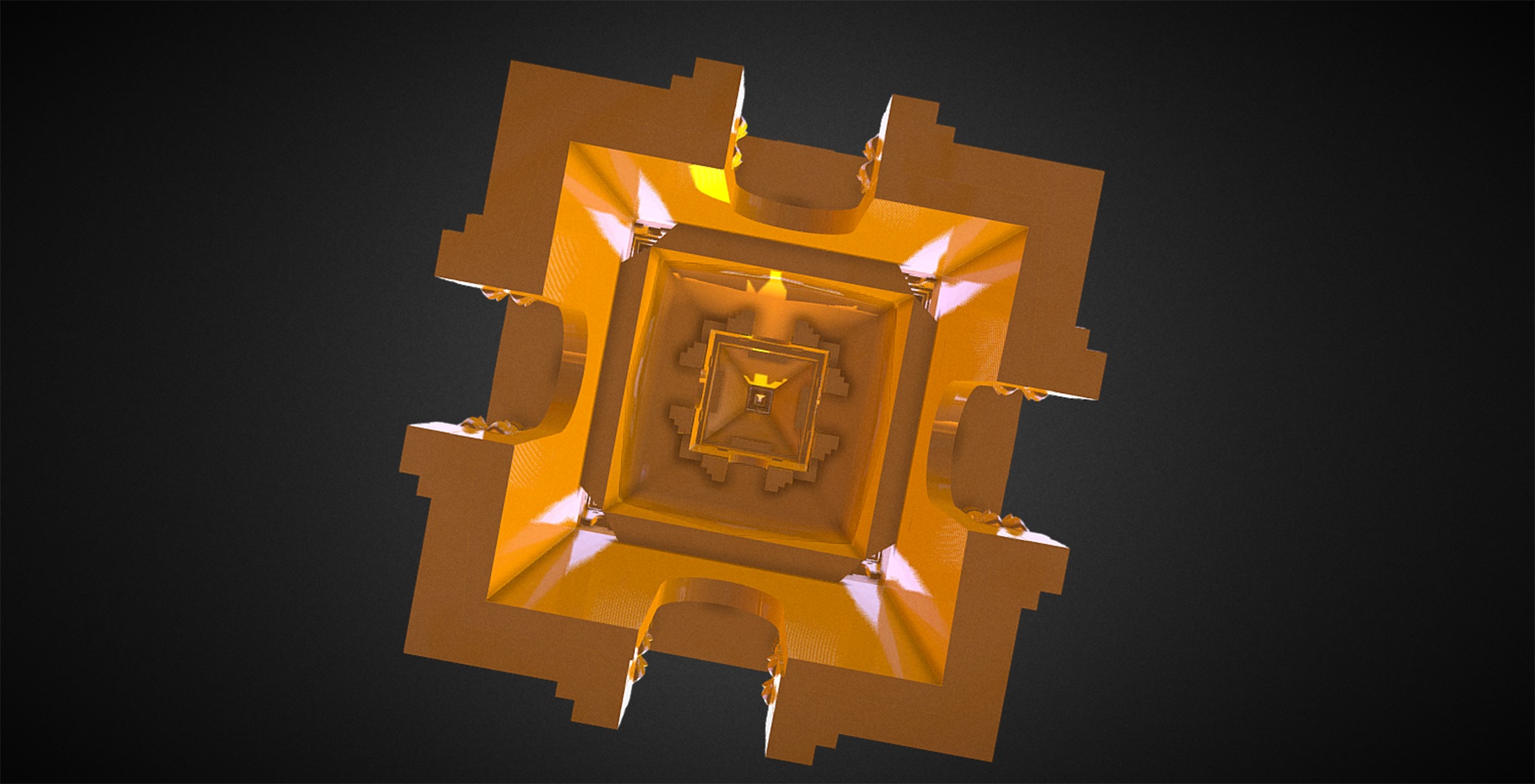  lamp Patuxay Laos  3D print model_2