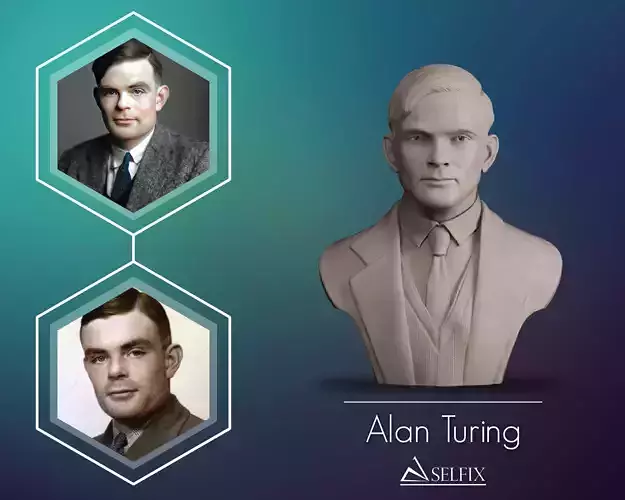 Alan Turing Bust 3D print model