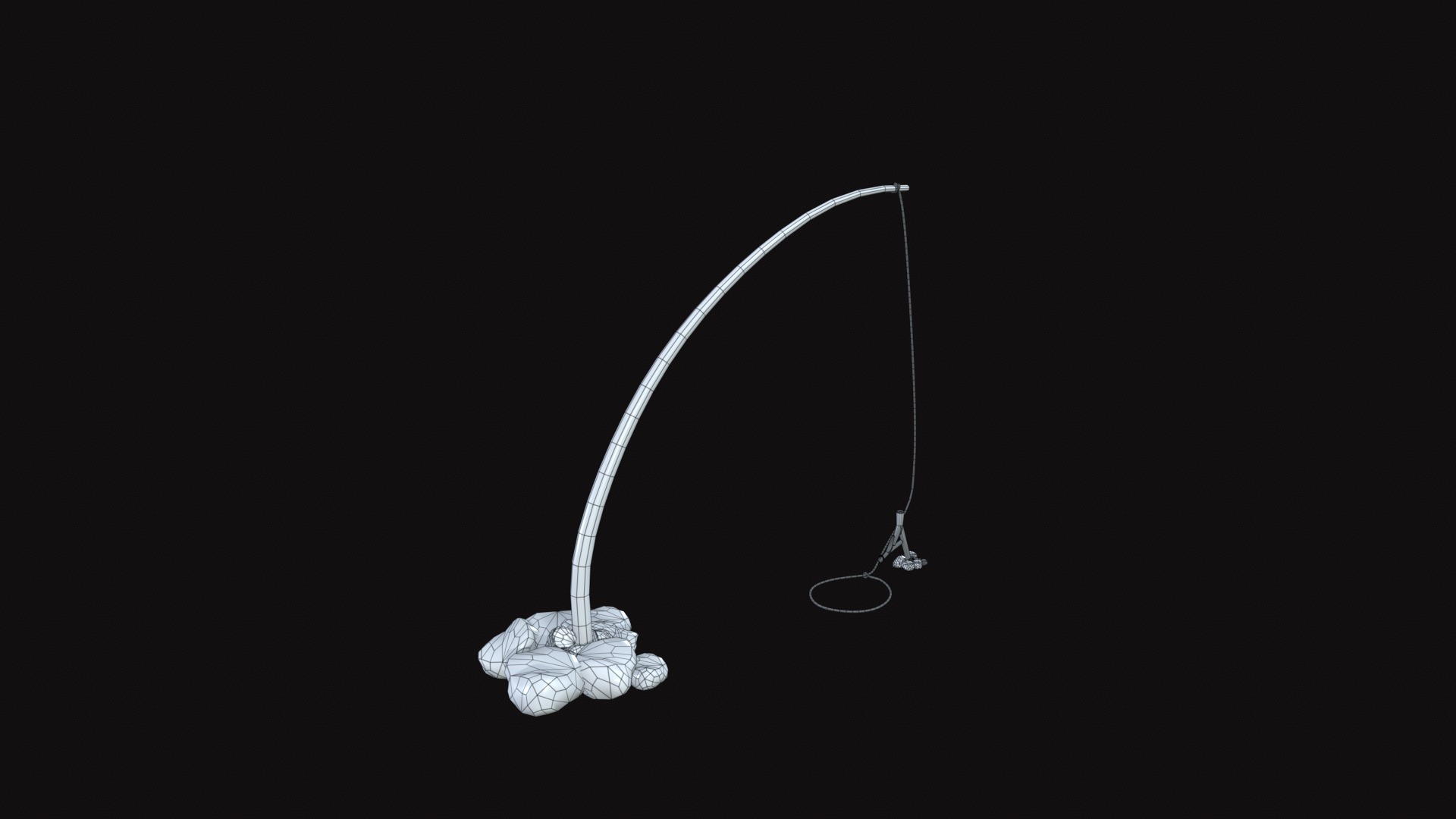 Medieval Hunters Trap Low-poly 3D model_9