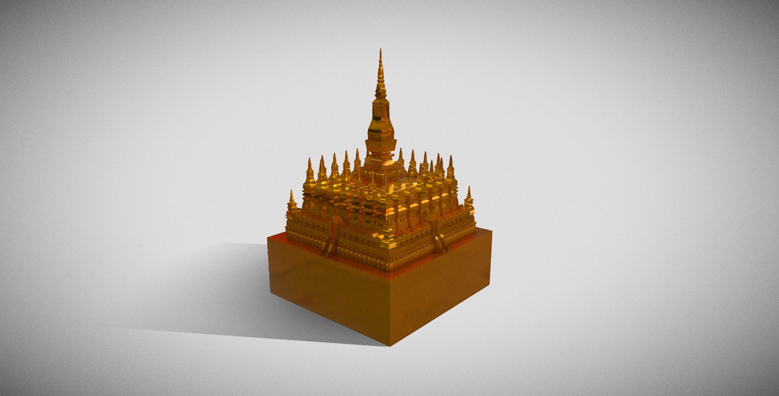  lamp - PhaThatLuang - laos - v2 3D print model_4