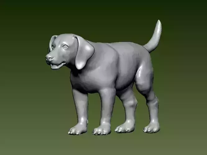 Forgery beagle Dog - statue - 3D print