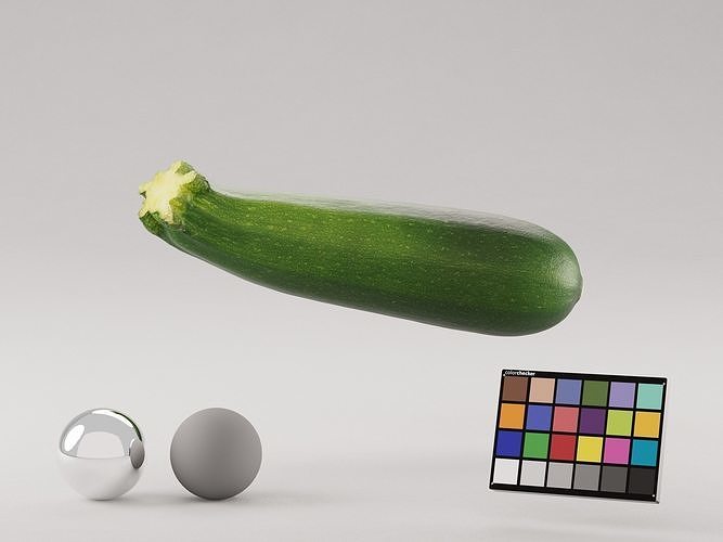 Courgette - Zucchini Photoscan Low-poly 3D model