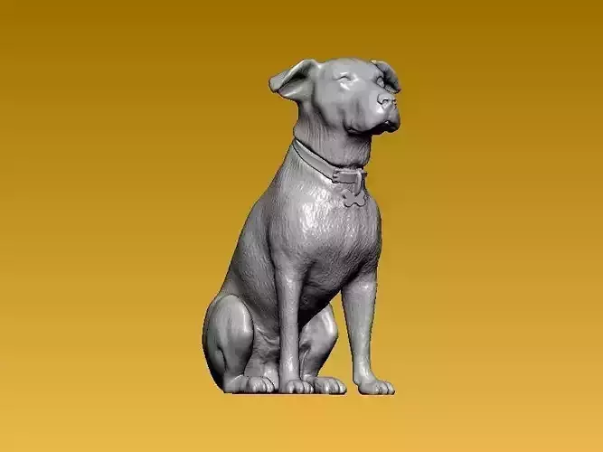 Rocky X Dog - statue - 3D print