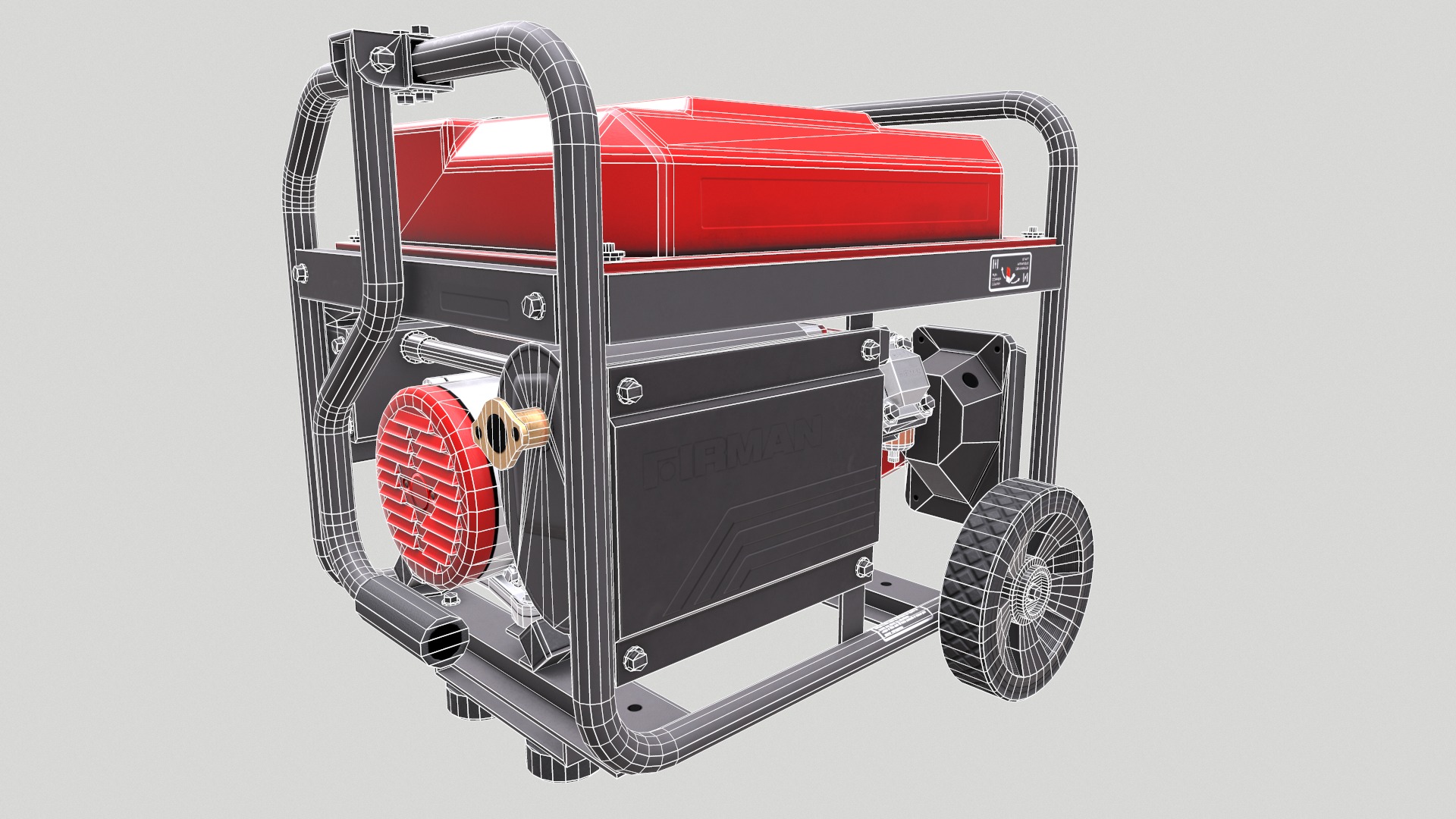 Generator Low Poly Low-poly 3D model_15