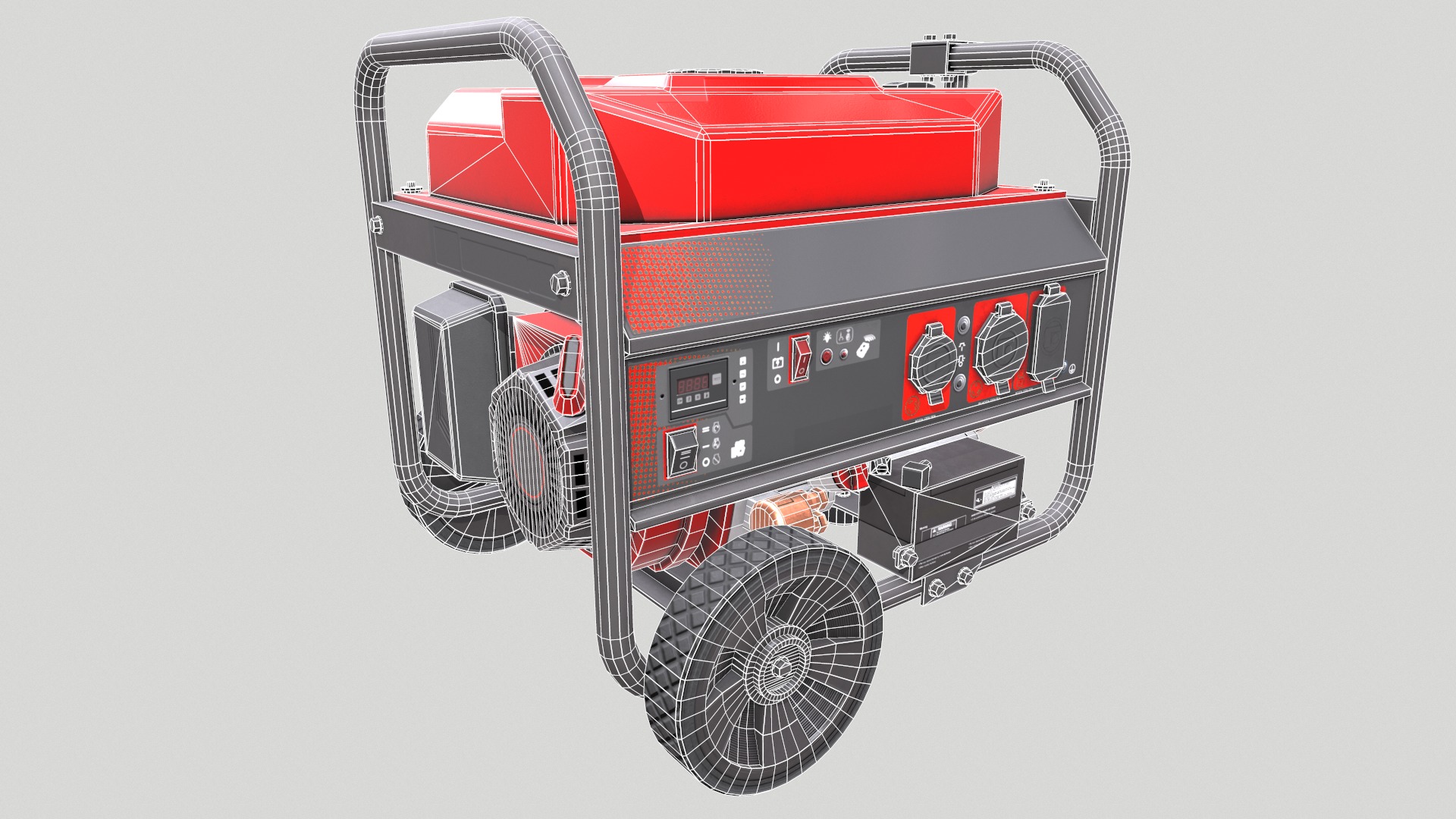 Generator Low Poly Low-poly 3D model_14