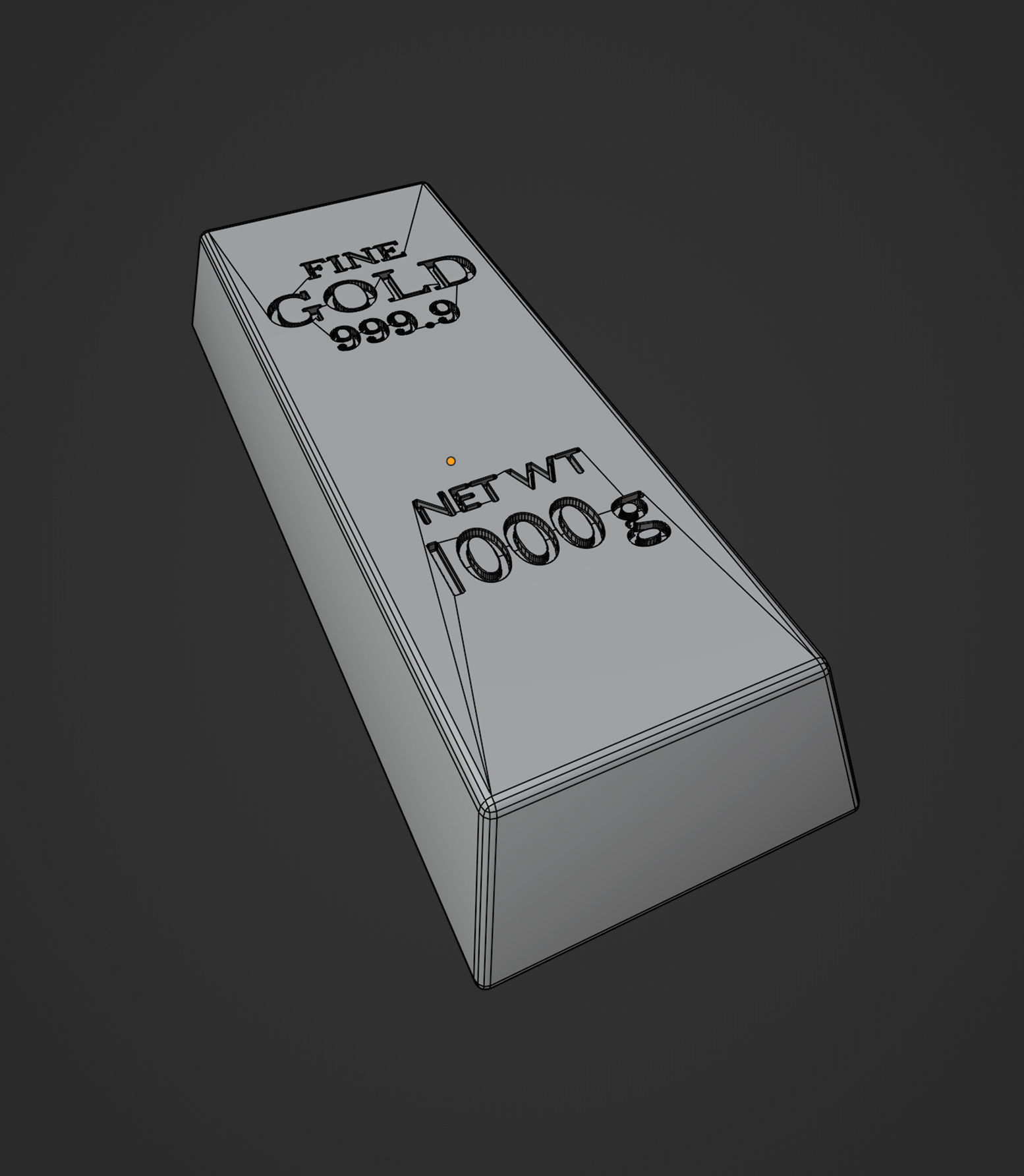 Gold bars 3D model Low-poly 3D model_5