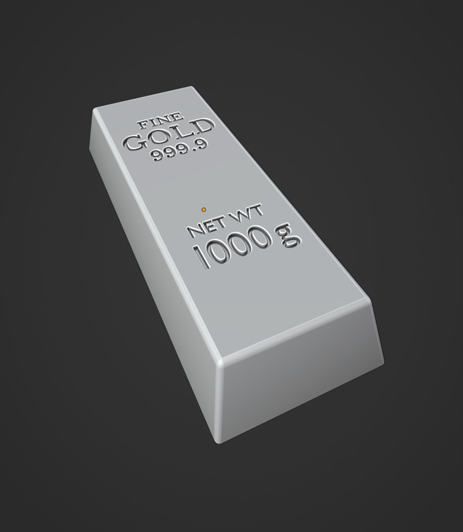 Gold bars 3D model Low-poly 3D model_4