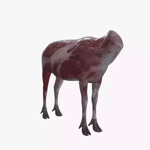 Medieval Deer Low-poly 3D model
