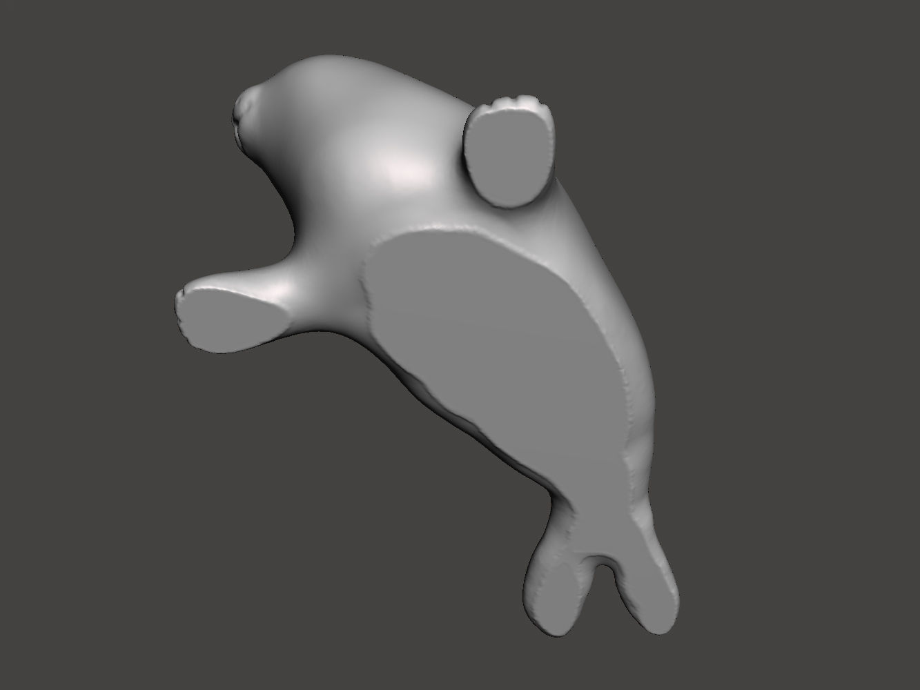 Seal pup 3D print model_4