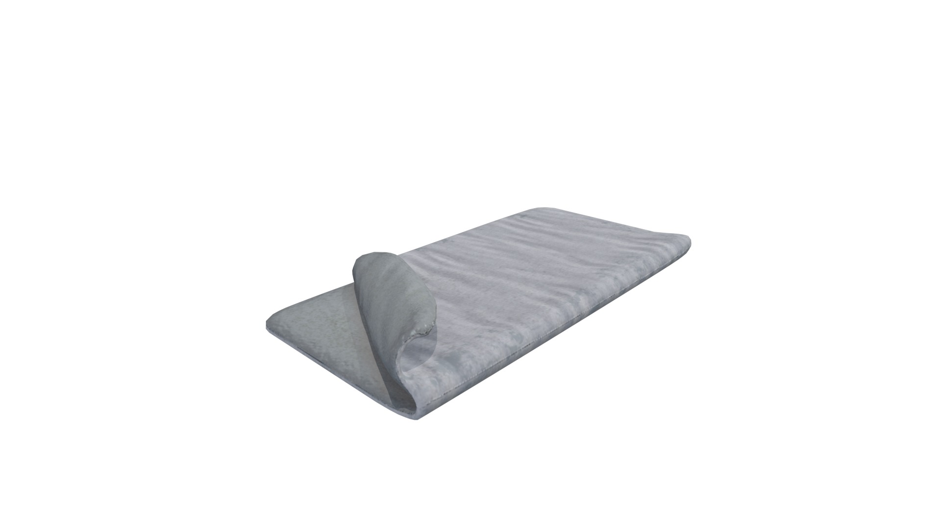 Medieval Camp Bed Low-poly 3D model_8