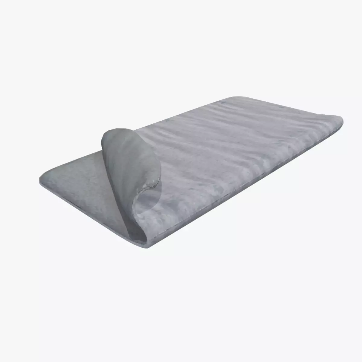 Medieval Camp Bed Low-poly 3D model_0