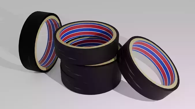 Duct tape Low-poly 3D model